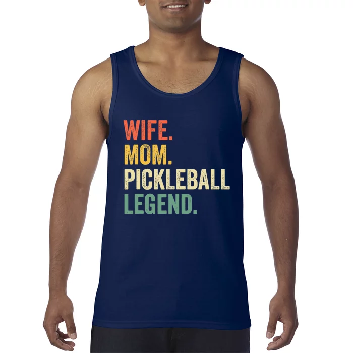 Pickleball Funny Wife Mom Legend Vintage Mother's Day Tank Top