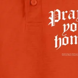 Pray For Your Homies Always Dry Zone Grid Performance Polo