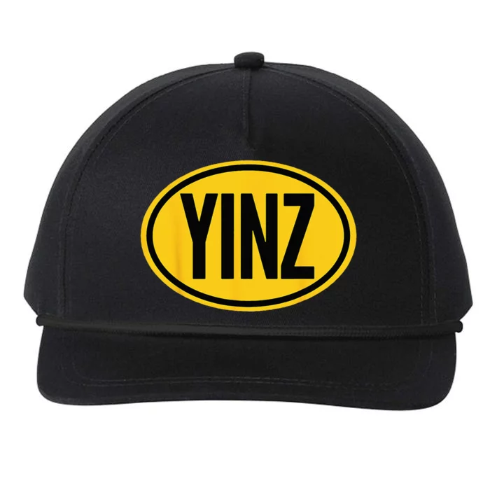 Pittsburgh Funny Yinz Steel City Yinzer Home Pennsylvania Snapback Five-Panel Rope Hat