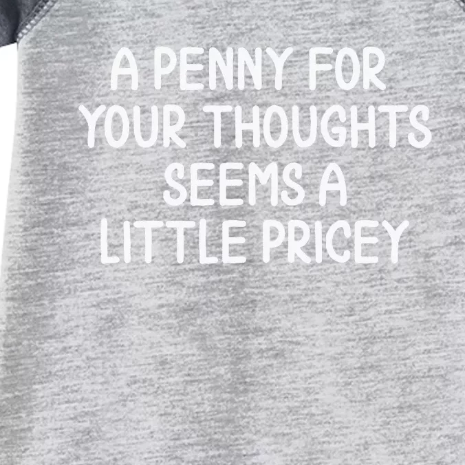 Penny For Your Thoughts Infant Baby Jersey Bodysuit