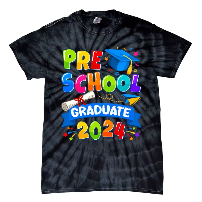 Preschool Graduation 2024 Prek Graduate Tie-Dye T-Shirt