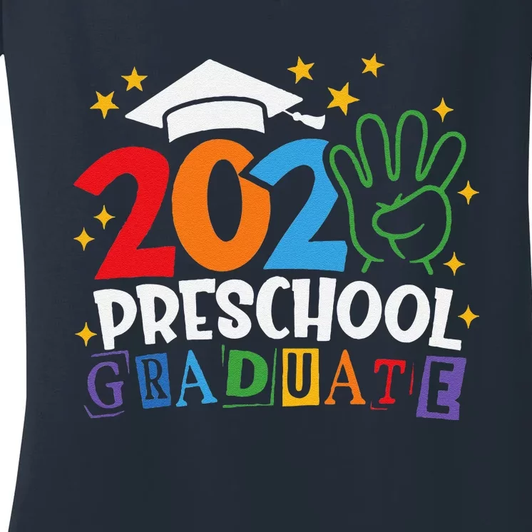 Preschool Graduate 2024 Proud Family Senior Graduation Day Women's V-Neck T-Shirt