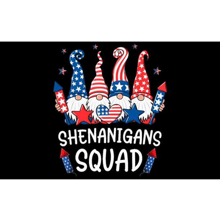 Patriotic Gnomes 4th Of July | Funny Shenanigans Squad Bumper Sticker