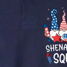 Patriotic Gnomes 4th Of July Funny Shenanigans Squad Softstyle Adult Sport Polo