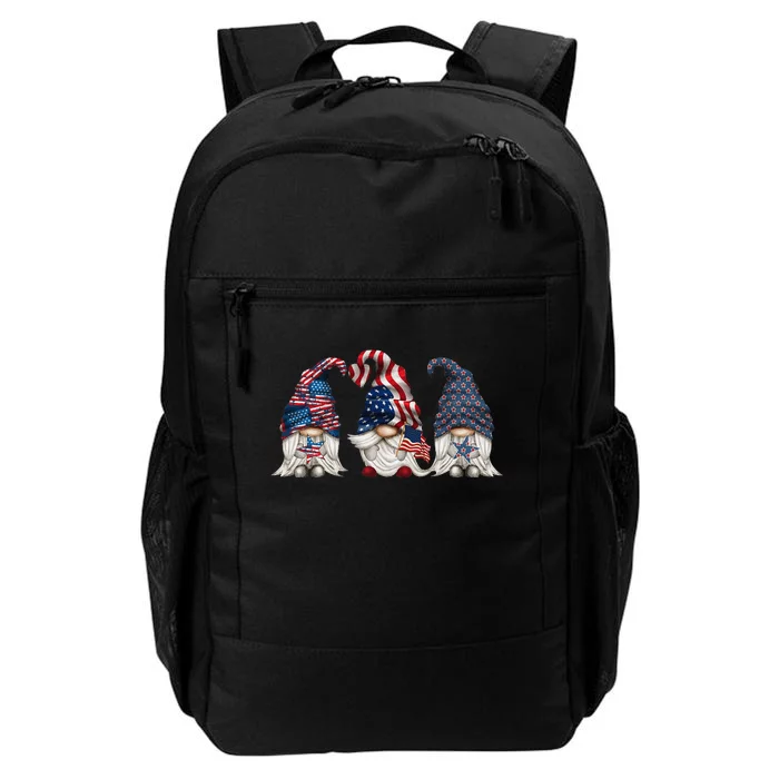 Patriotic Gnomes 4th Of July Funny Gnome Love American Flag Daily Commute Backpack