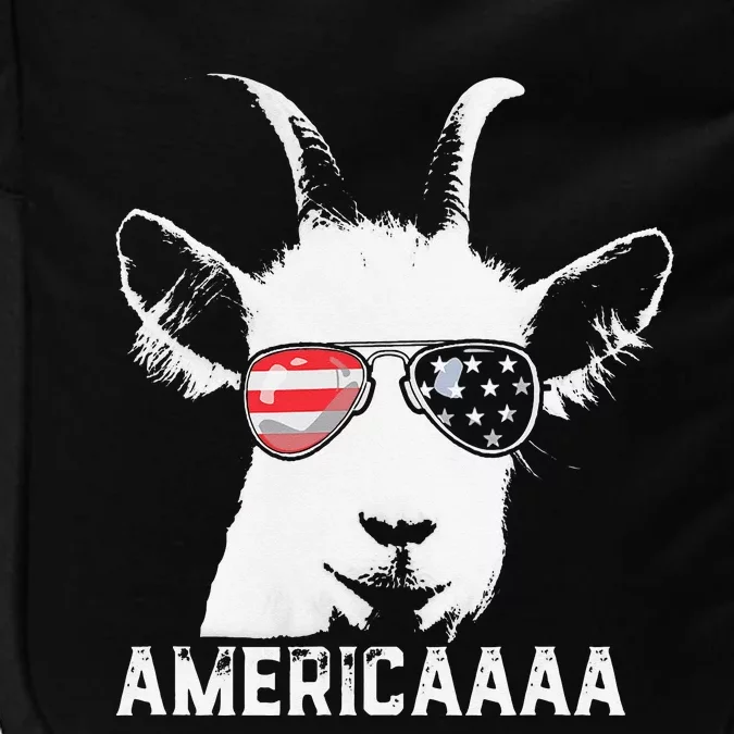 Patriotic Goat 4th of July Funny Goat Americaaa Impact Tech Backpack