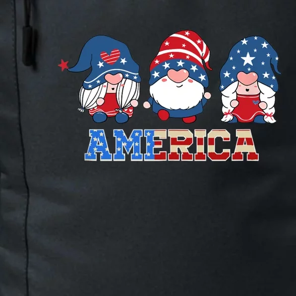 Patriotic Gnomes 4th Of July Funny Gnome Love American Flag Daily Commute Backpack