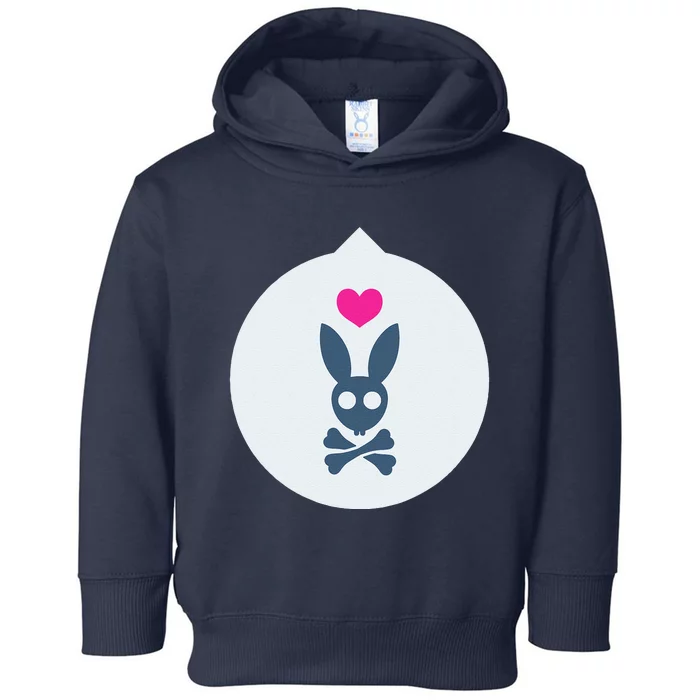 Pastel Goth Aesthetics Soft Grunge Creepy Cute Easter Bunny Toddler Hoodie