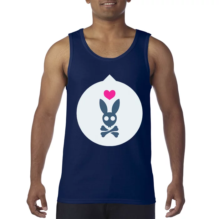 Pastel Goth Aesthetics Soft Grunge Creepy Cute Easter Bunny Tank Top