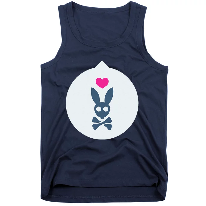 Pastel Goth Aesthetics Soft Grunge Creepy Cute Easter Bunny Tank Top