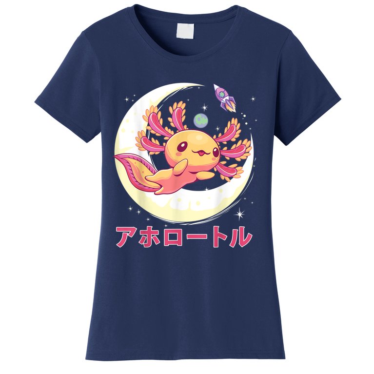 Pastel Goth Axolotl Kawaii Japanese Anime Aesthetic Nu Goth Women's T-Shirt