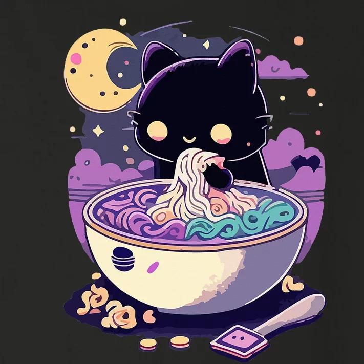 Pastel Goth Aesthetic Kawaii Creepy Cat Eating Toddler Long Sleeve Shirt