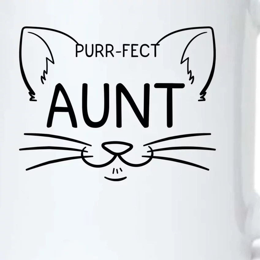 Purrcool Giftfect Aunt Cat Owner Kitty Best Aunties Whiskers Gift Black Color Changing Mug