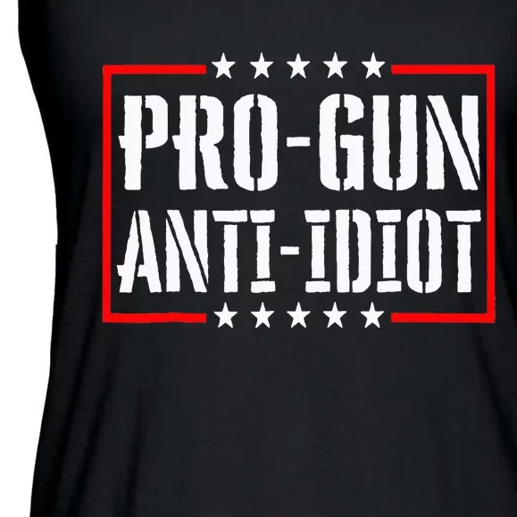 Pro Gun Anti Idiot Ladies Essential Flowy Tank