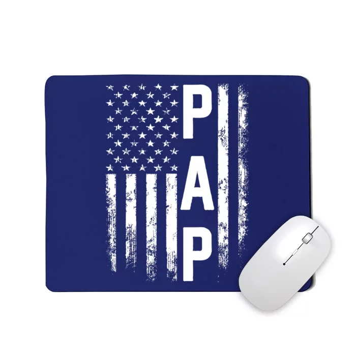 Pap Gift America Flag Gift For Father's Day Mousepad