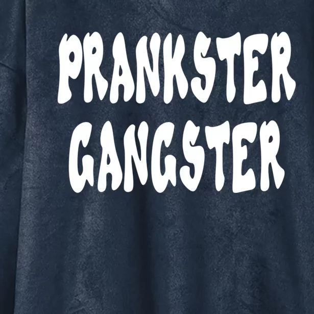 Prankster Gangster April Fool's Day Joke Graphic Art Great Gift Hooded Wearable Blanket