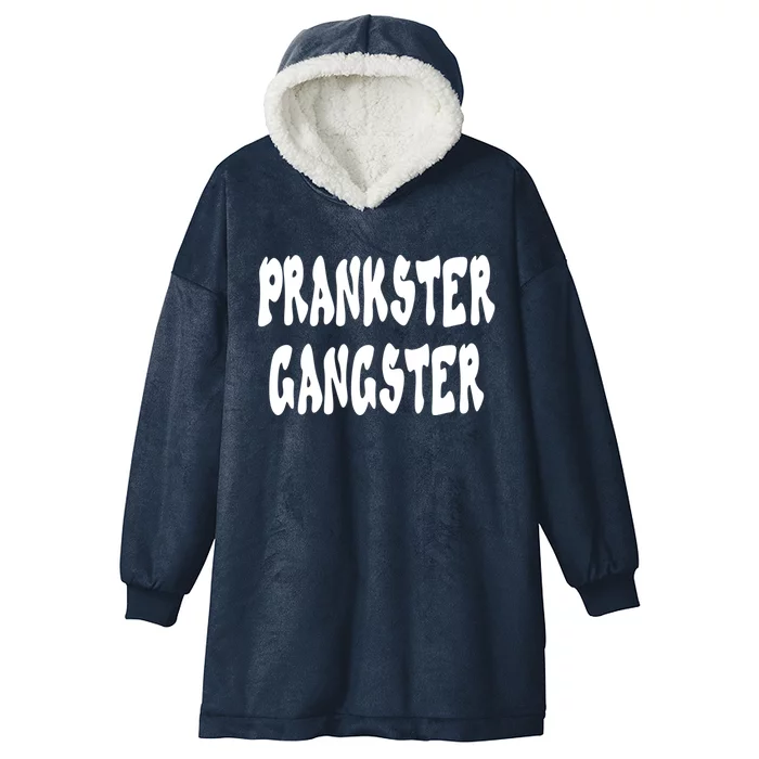 Prankster Gangster April Fool's Day Joke Graphic Art Great Gift Hooded Wearable Blanket