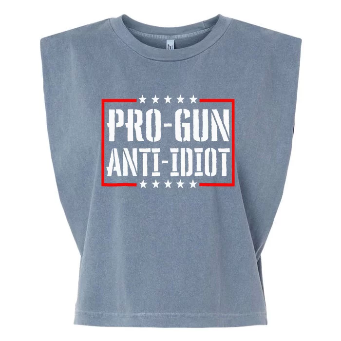 Pro Gun Anti Idiot Garment-Dyed Women's Muscle Tee