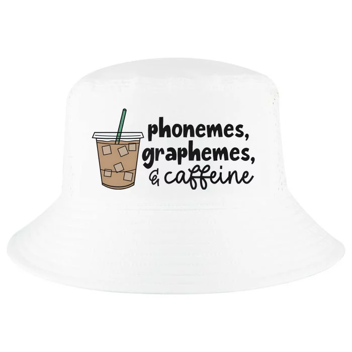 Phonemes Graphemes And Caffeine Cool Comfort Performance Bucket Hat