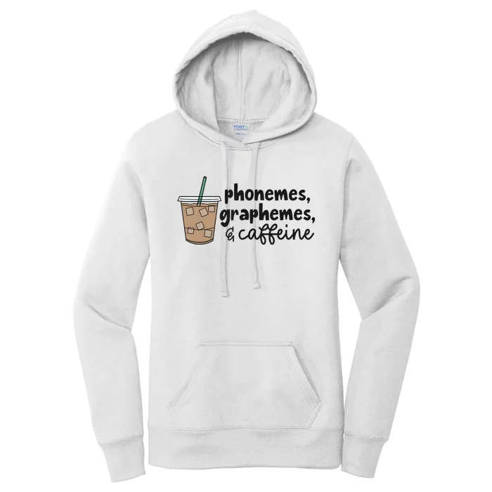 Phonemes Graphemes And Caffeine Women's Pullover Hoodie