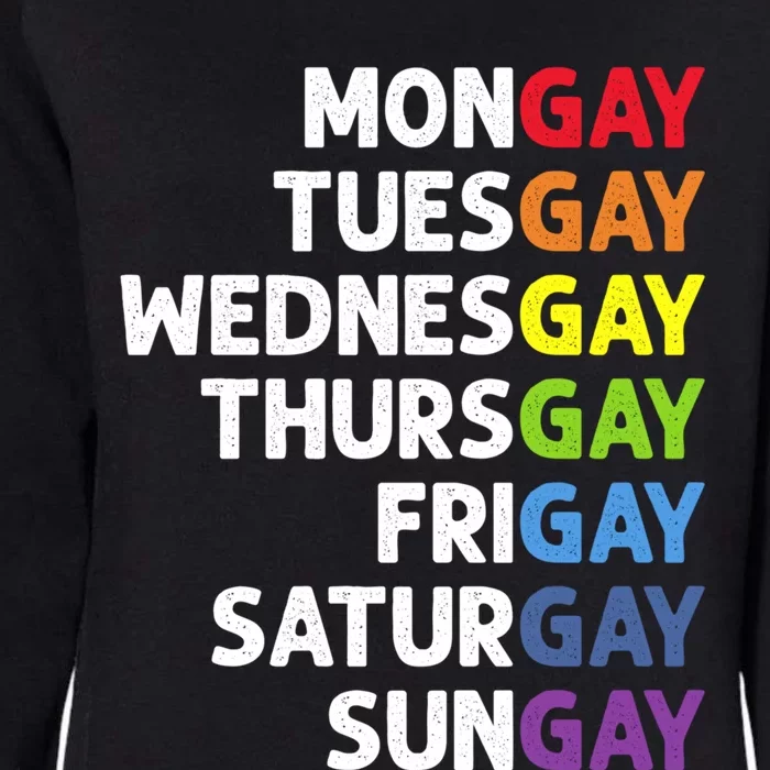 Pride Gay Agenda Mongay Pride Calendar Lgbt Calendar Week Gift Womens California Wash Sweatshirt