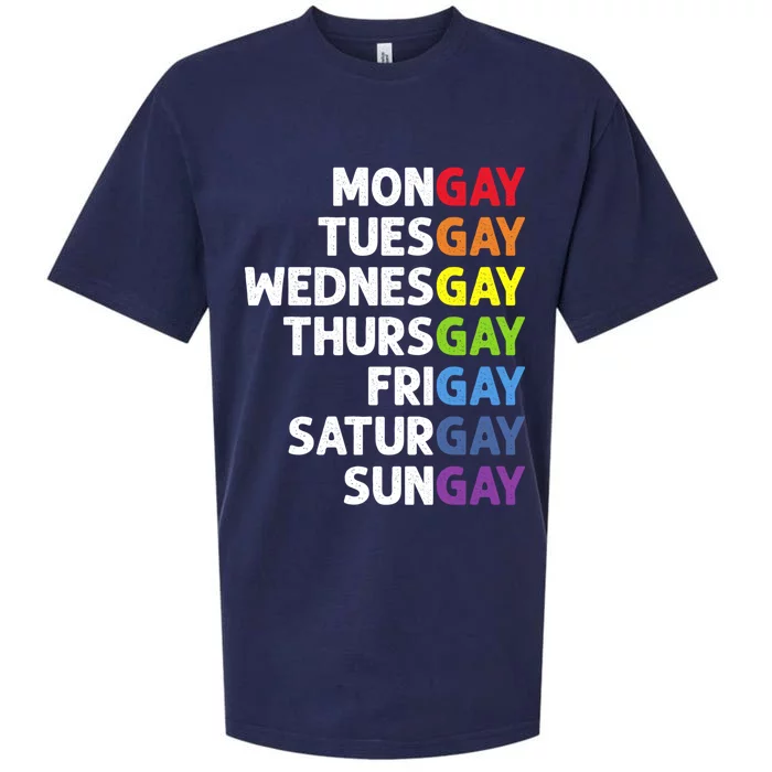 Pride Gay Agenda Mongay Pride Calendar Lgbt Calendar Week Gift Sueded Cloud Jersey T-Shirt