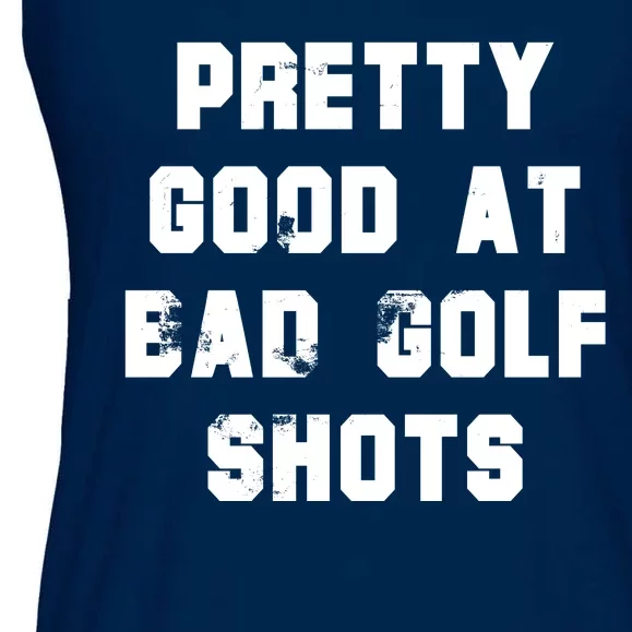 Pretty Good At Bad Golf Shots Ladies Essential Flowy Tank