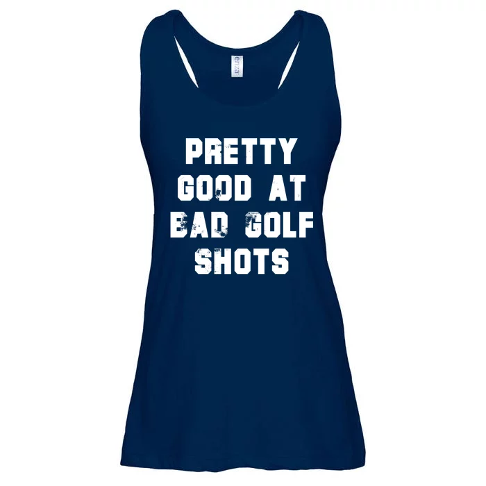 Pretty Good At Bad Golf Shots Ladies Essential Flowy Tank