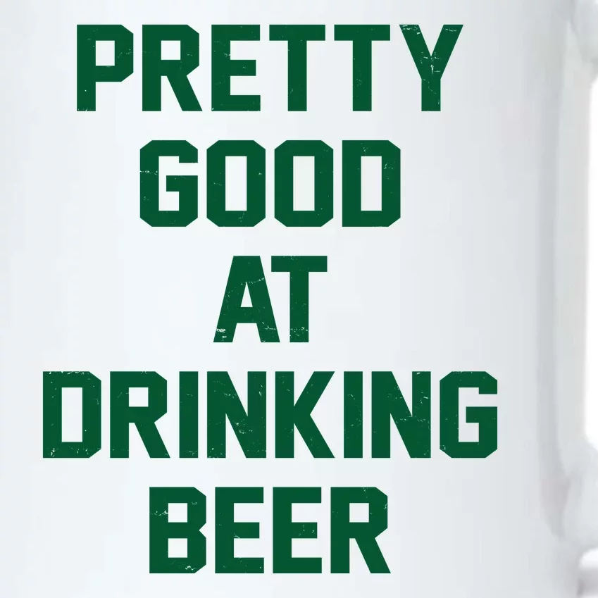 Pretty Good At Drinking Beer Festive Party Black Color Changing Mug