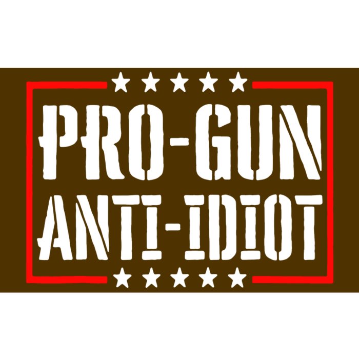 Pro Gun Anti Idiot Bumper Sticker