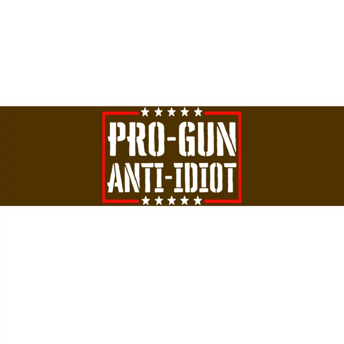 Pro Gun Anti Idiot Bumper Sticker