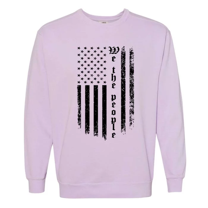 Patriotic Grunge Art Garment-Dyed Sweatshirt