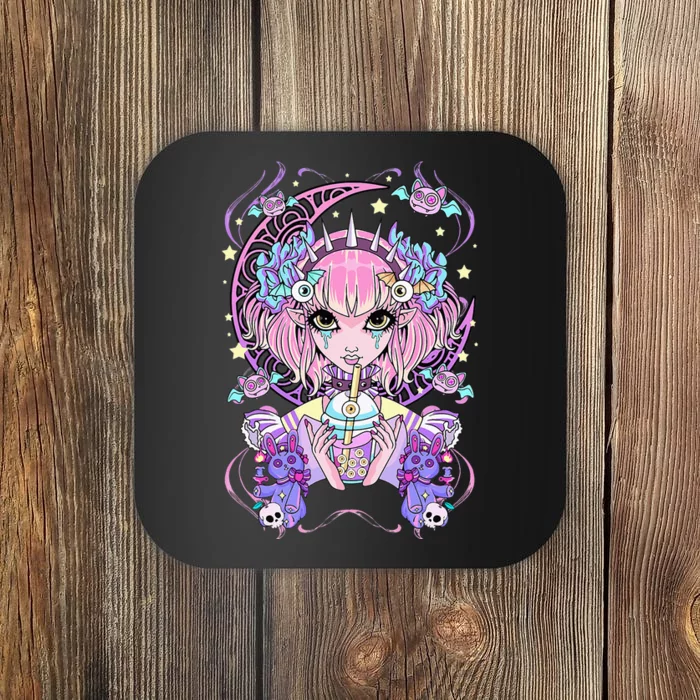 Pastel Goth Anime Coaster