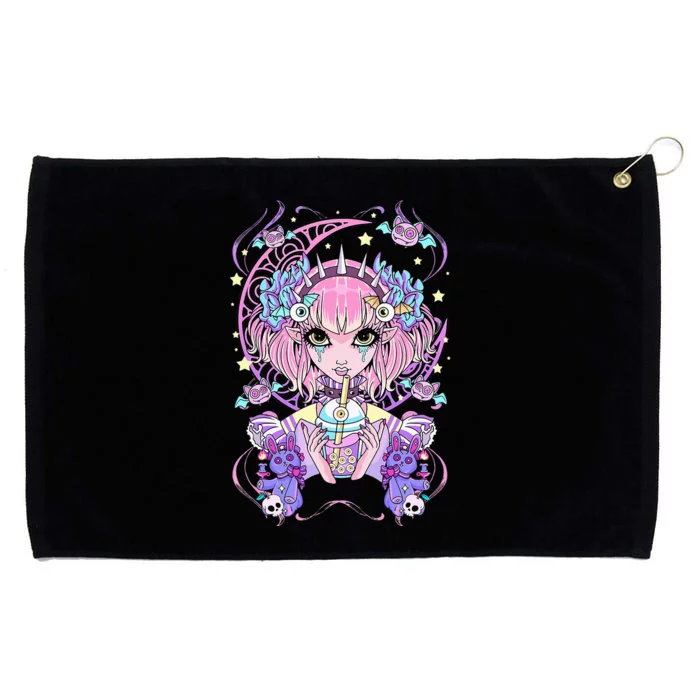 Pastel Goth Anime Grommeted Golf Towel