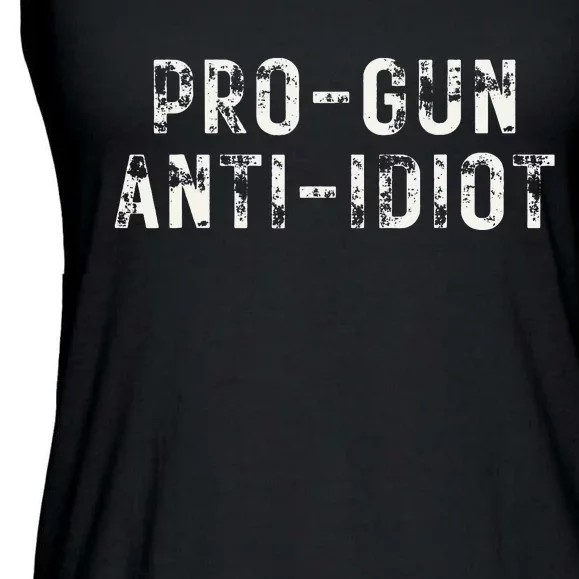 Pro Gun Anti Idiot Ladies Essential Flowy Tank