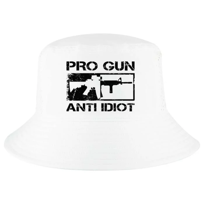 Pro Gun Anti Idiot 2nd Amendment Ar15 Rifle Gun Rights Cool Comfort Performance Bucket Hat