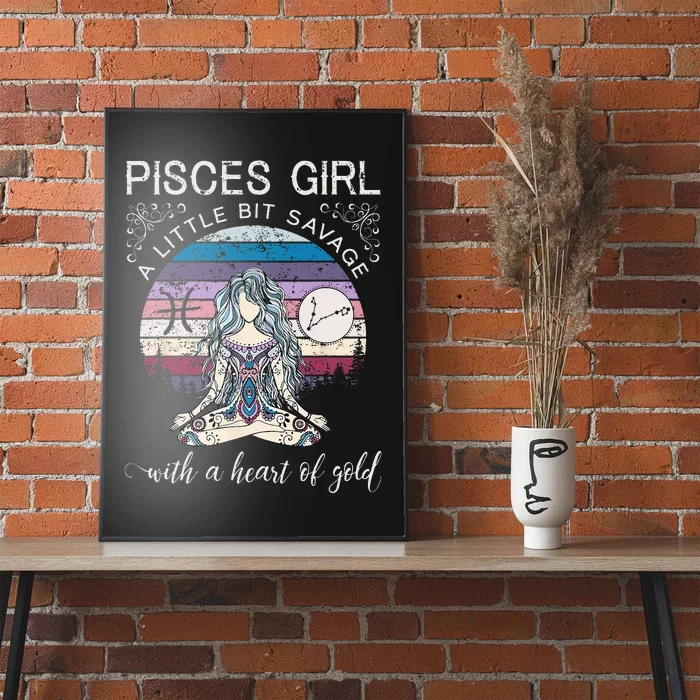 Pisces Girl Birthday For Women March Gift Poster