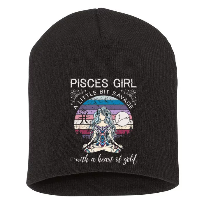 Pisces Girl Birthday For Women March Gift Short Acrylic Beanie