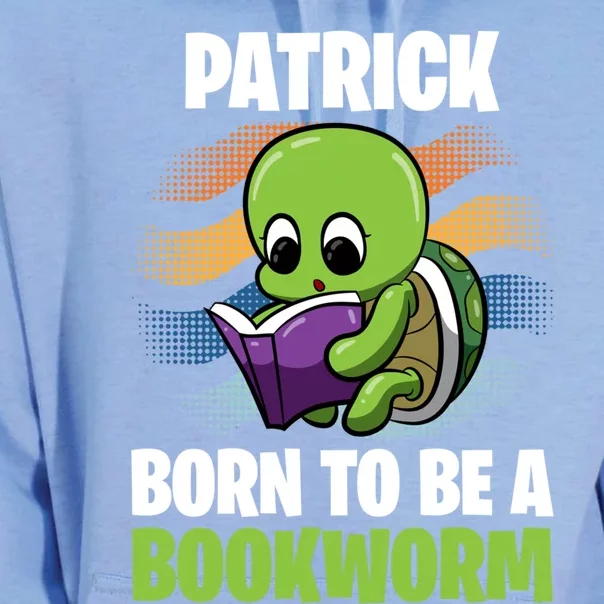 Patrick Gift Born To Be A Bookworm Gift Personalized Funny Gift Unisex Surf Hoodie