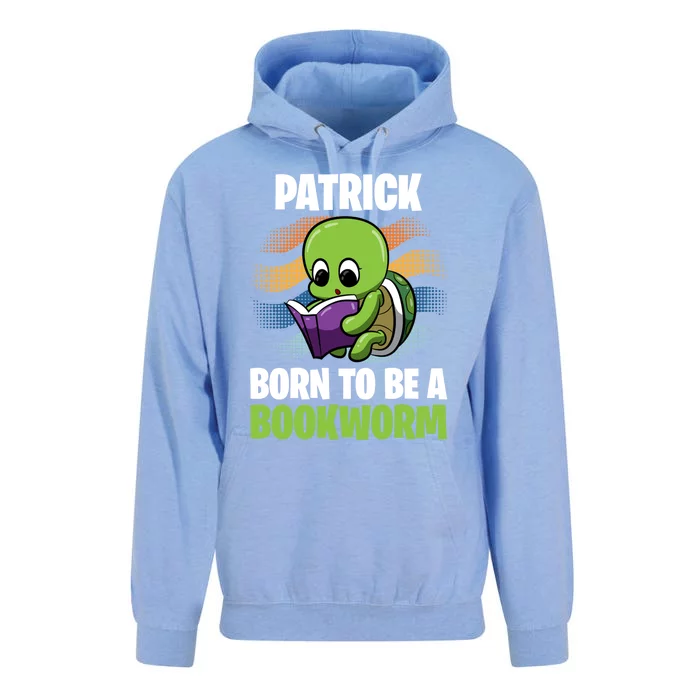 Patrick Gift Born To Be A Bookworm Gift Personalized Funny Gift Unisex Surf Hoodie