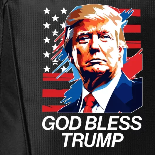 Patriotic God Bless Trump City Backpack