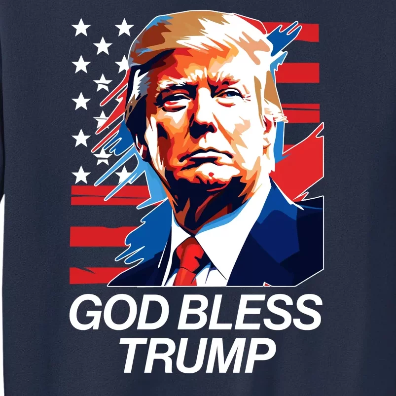 Patriotic God Bless Trump Sweatshirt