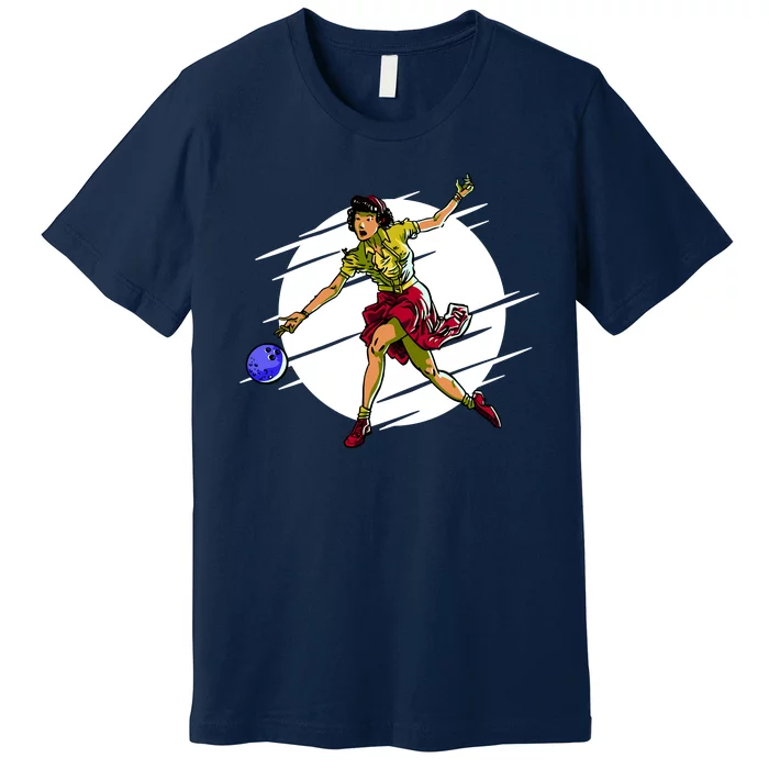 Pinup Girl Bowling Premium T-Shirt