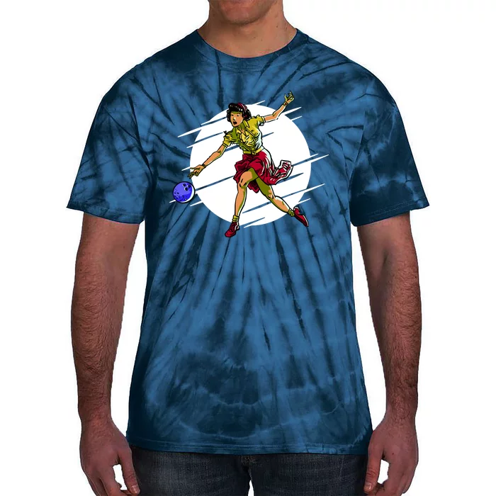 Pinup Girl Bowling Tie-Dye T-Shirt