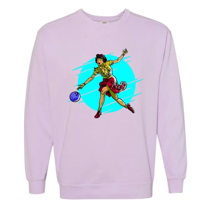 Pinup Girl Bowling Garment-Dyed Sweatshirt