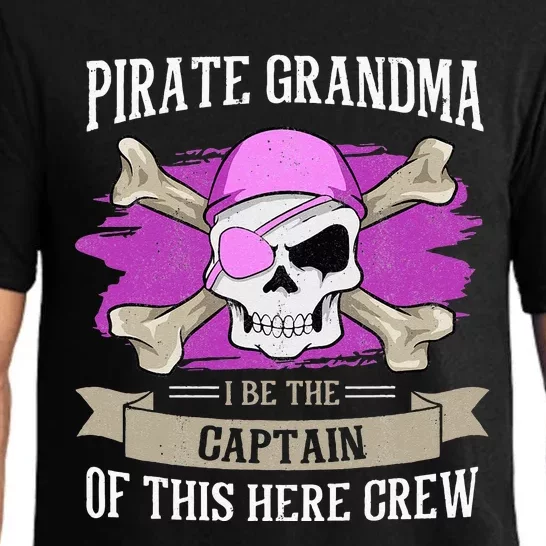 Pirate Grandma Caribbean Captain Grandmother Pirate Pajama Set