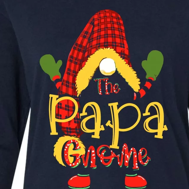 Papa Gnome Christmas Pajamas Matching Family Group Womens Cotton Relaxed Long Sleeve T-Shirt