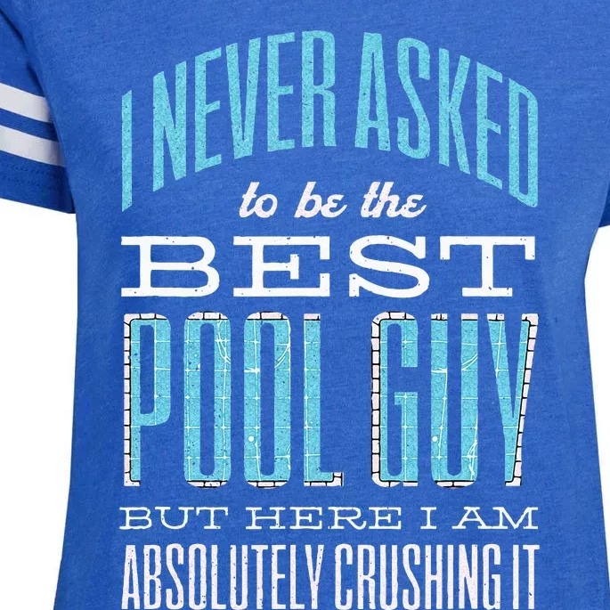 Pool Guy Cleaner Pool Service Enza Ladies Jersey Football T-Shirt