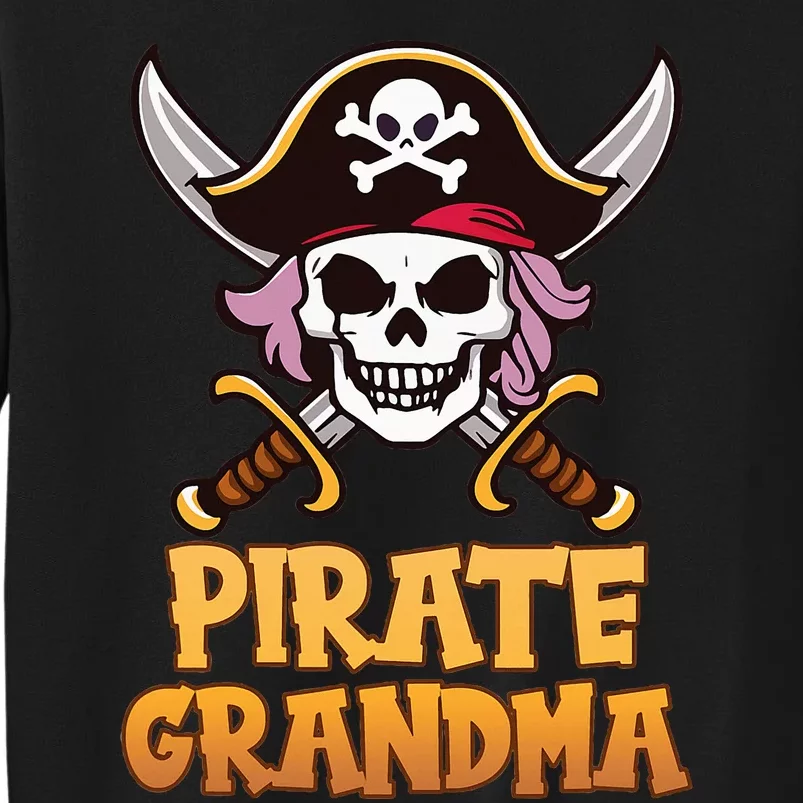 Pirate Grandma Captain Matching Grandma Halloween Costume Sweatshirt