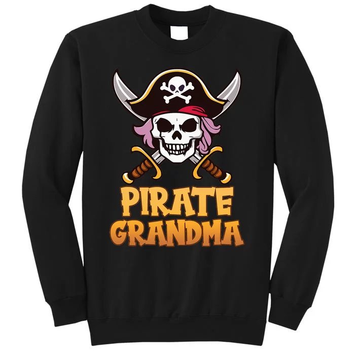 Pirate Grandma Captain Matching Grandma Halloween Costume Sweatshirt